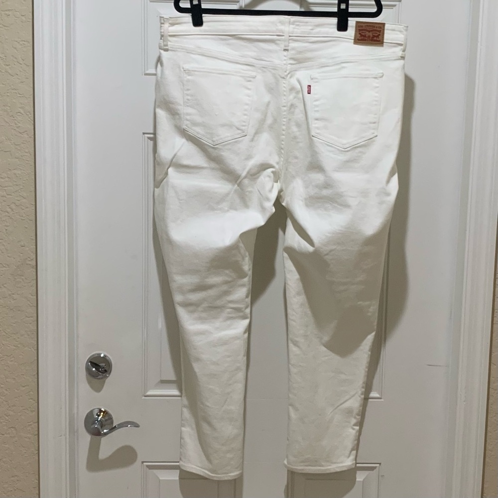 LEVIS STRAUSS Womens 311 Shaping Skinny Jeans 24W WHITE Denim Stretch AUTHENTIC - Picture 5 of 12